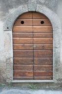 doors made of wooden planks