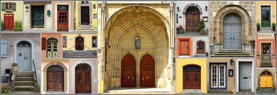 variety of entrance doors