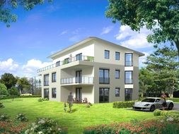 3d visualization of multi-family home