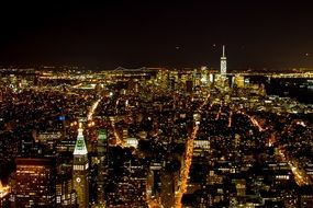 Manhattan night panorama