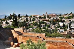 panoramic view of city in spain