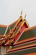 Bangkok amazing pagoda roof