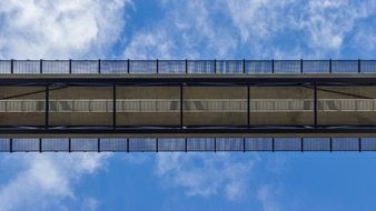 railway bridge against the sky