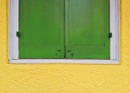 Green Shutter on window
