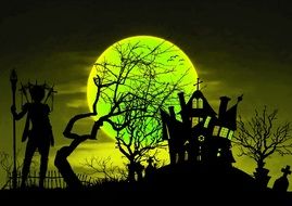 Halloween House drawing