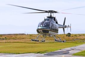 exciting helicopter flight