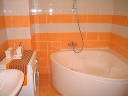 Bathroom orange Design