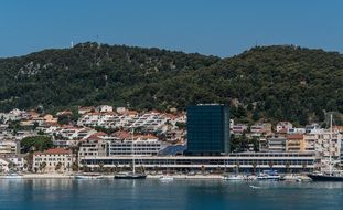 Town near the mountains in Croatia