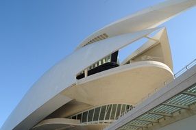 beautiful building of museum in valencia