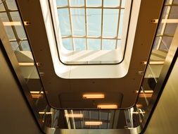 interior of a modern building in dusseldorf