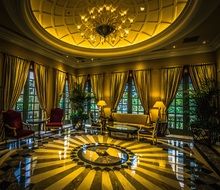 interior of a hall in a casino in las vegas