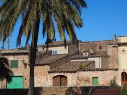 traditional brick houses, spain, Mallorca, alcÃºdia