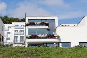 view of a house on a slope