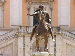 monument in front of a building in rome