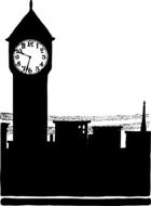 painted black Big Ben