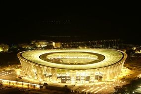 Stadium Cape Town at night