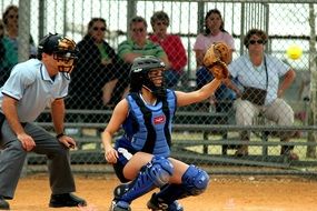 softball is a game with a bright ball