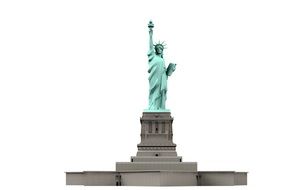Statue of Liberty on a white background