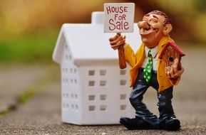 a real estate agent near the house