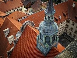 Roof and Tower of aged Church