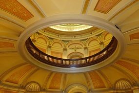 dome in Interior of capitol, usa, california, sacramento