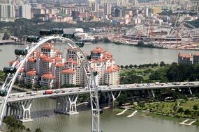 Singapore view over the bay