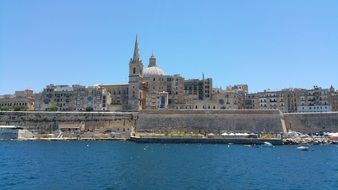 old city near the Mediterranean Sea, malta, valletta