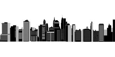 new york cityscape graphic drawing