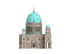 Berlin cathedral as a 3d drawing