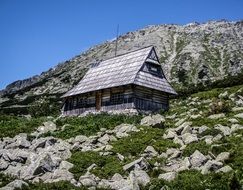 house on a rocky mountain