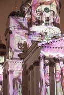 Helsinki cathedral light show