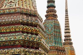 buddhist temple roof ornament Bangkok