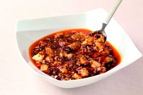 vegetarian dish with tofu