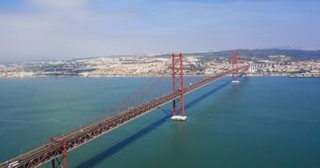 the 25 de Abril Bridge in Lisbon, Portugal