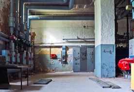 heating systems of dilapidated building