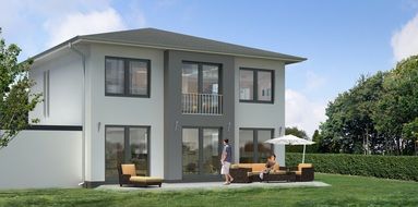 single family villa visualization 3d
