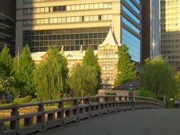 Modern bridge in Tokyo