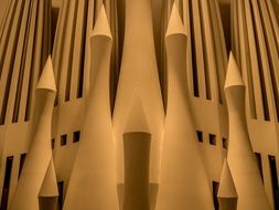 visualization of interior of Sagrada familia