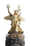 Victory column with a golden statue in Berlin
