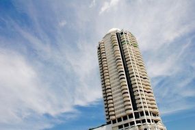 skyscraper at clouds, Thailand, Bangkok