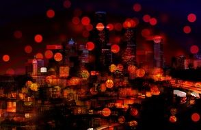 blurred image of New York City