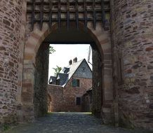 arched Gateway of aged Fortress