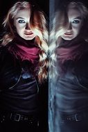 Mirror Girl Reflection