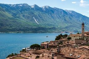 Lake in Garda in Italy