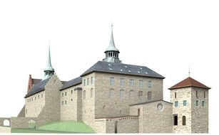 clipart of Akershus Castle Architecture