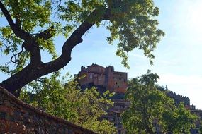 Citadel on mountain, spain, Alquezar