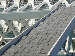 staircase to the city of arts and sciences in valencia