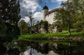 Landscape of Castle Rabenstein in chemnitz