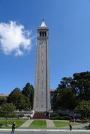 bell tower in Sather Tower University