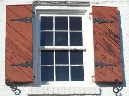 Window brown Shutters